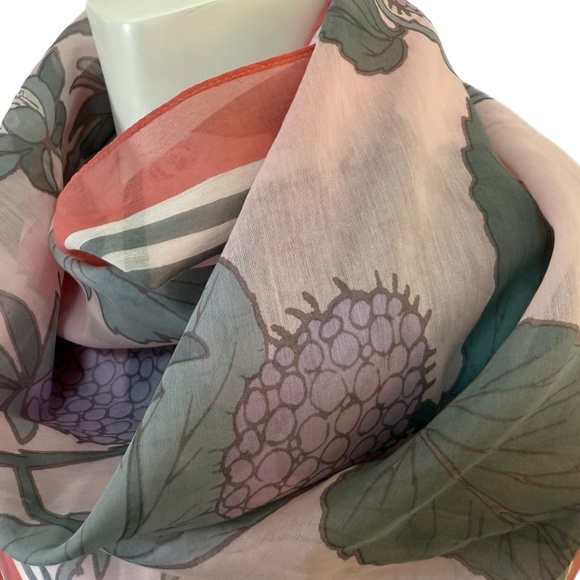 Fraas Cotton-Silk Blend Floral Scarf – New with tag - Picture 6 of 14